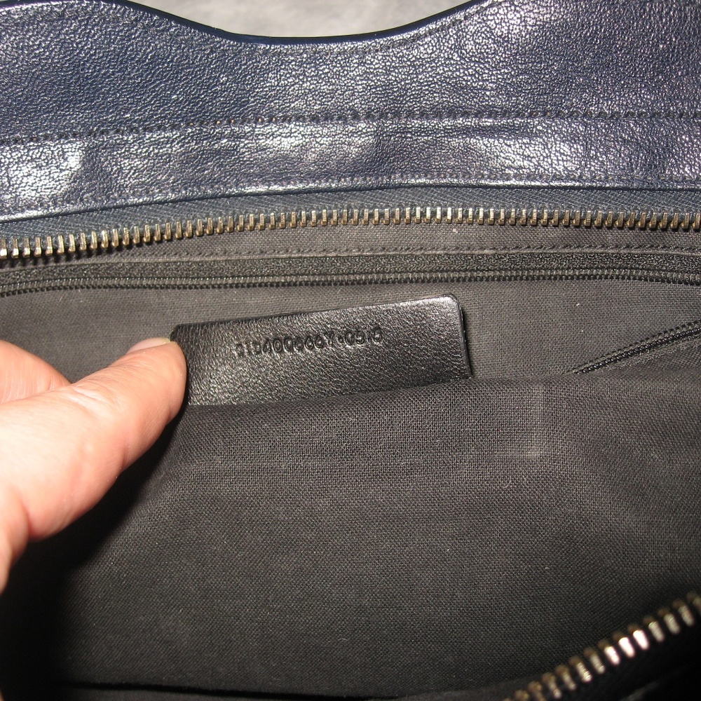 Saint Laurent Y ChYc Y-ligne Cabas Mini Dark Blue - Picture 10 of 10